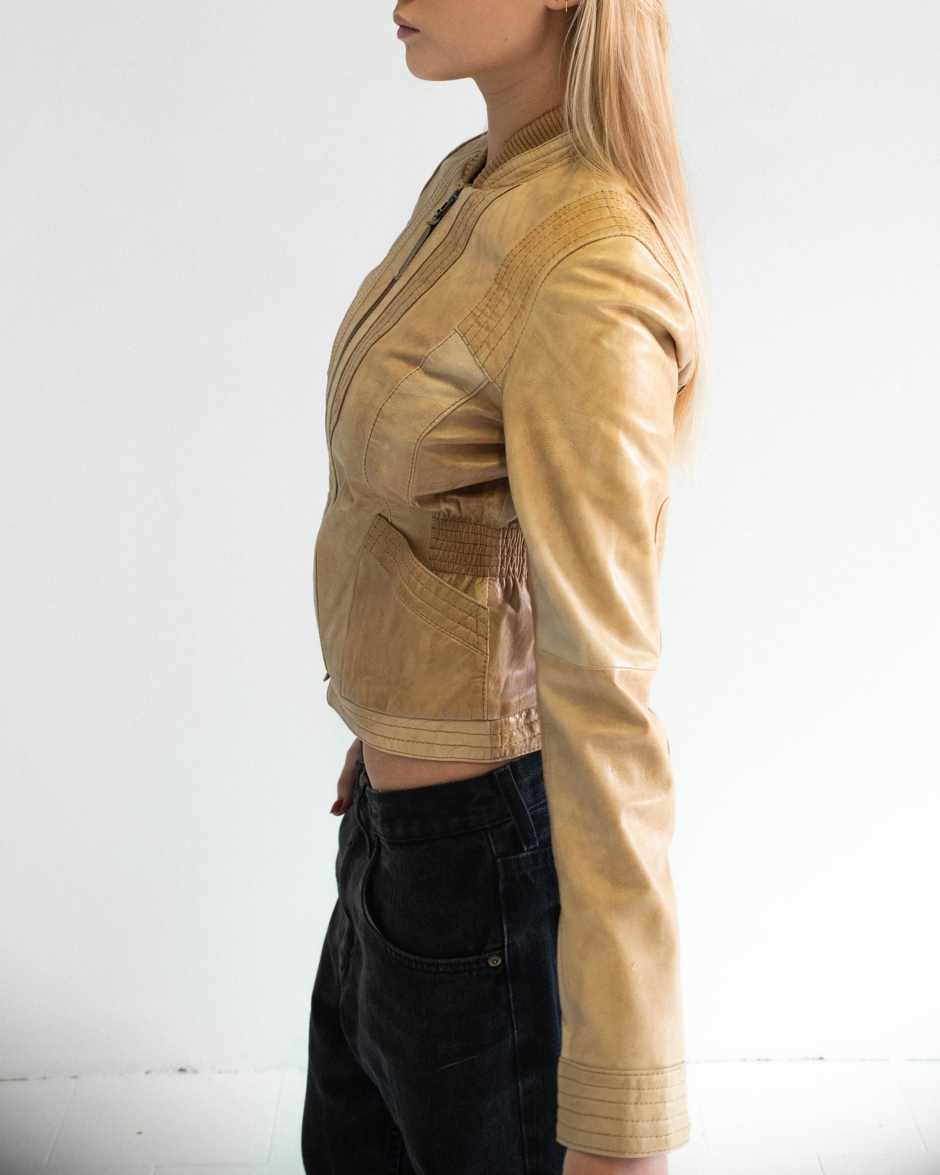 The Solène leather jacket