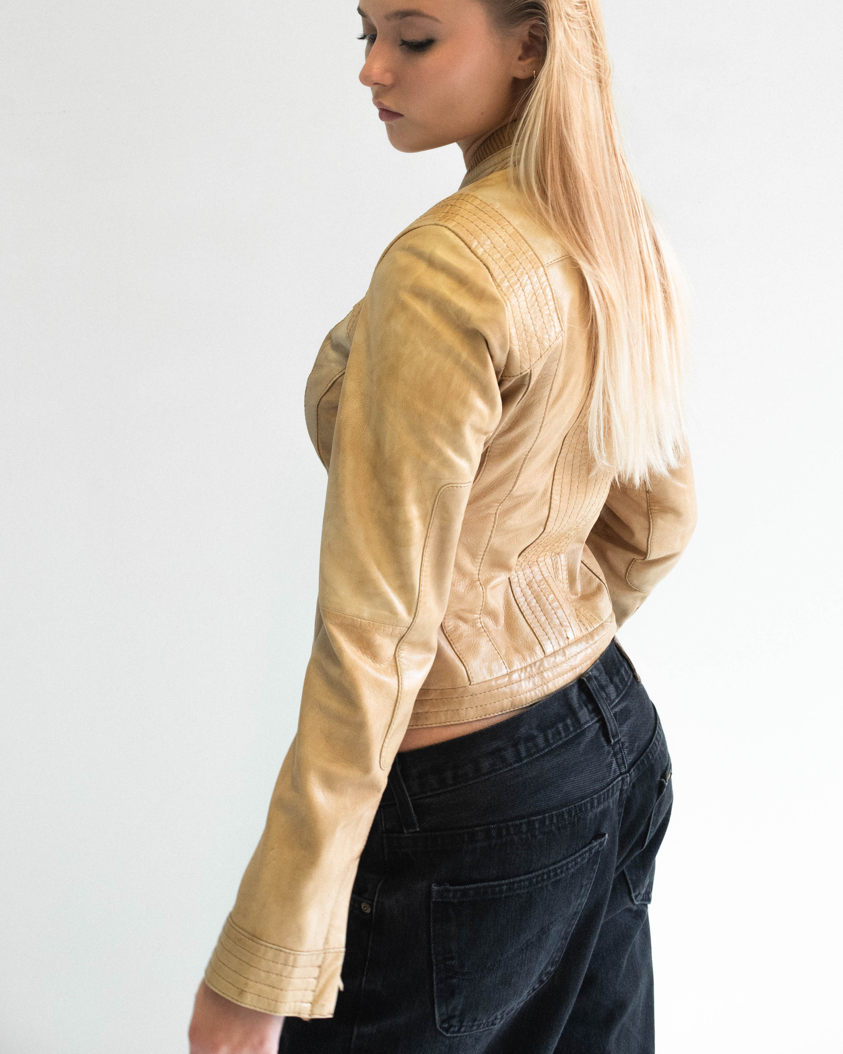 The Solène leather jacket